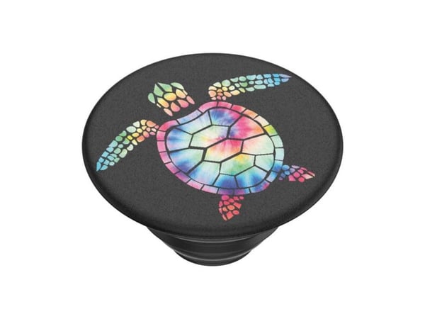 PopSockets PopGrip Pshychedelic Turtle, Grep, Svart, Flerfarget, Dyremønster, Universell, 1 stykker