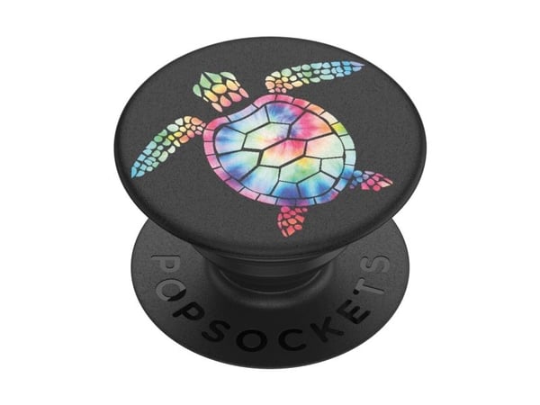 PopSockets PopGrip Pshychedelic Turtle, Grep, Svart, Flerfarget, Dyremønster, Universell, 1 stykker