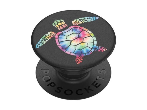 PopSockets PopGrip Pshychedelic Turtle, Grep, Svart, Flerfarget, Dyremønster, Universell, 1 stykker