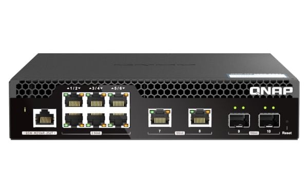 QNAP Web Managed Series - Switch - halvbredde, lag 2 - Styrt - rackmonterbar