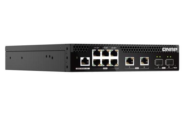 QNAP Web Managed Series - Switch - halvbredde, lag 2 - Styrt - rackmonterbar