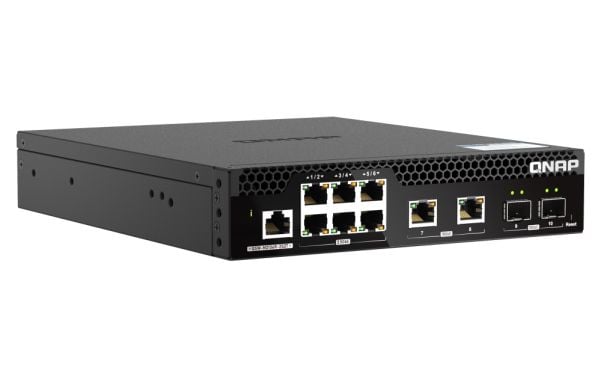 QNAP Web Managed Series - Switch - halvbredde, lag 2 - Styrt - rackmonterbar