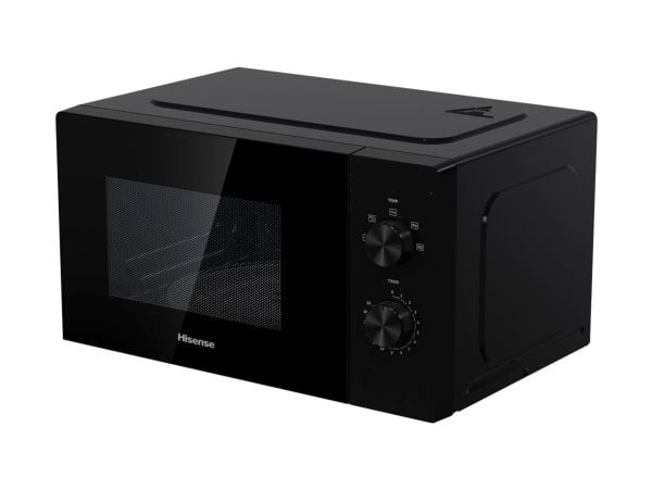 Hisense H20MOBP1, Bänkdiskmaskin, Enbart mikrovågsugn, 20 l, 700 W, Rotations-, Svart