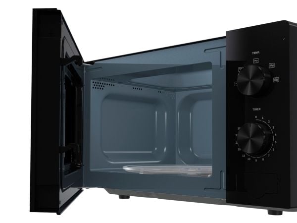 Hisense H20MOBP1, Bänkdiskmaskin, Enbart mikrovågsugn, 20 l, 700 W, Rotations-, Svart