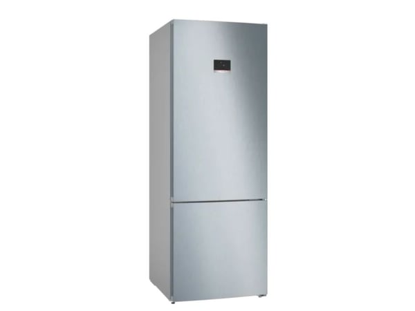 Bosch Serie | 4 KGN56XLEB - Kylskåp/frys - bottenfrysskåp - bredd: 70 cm - djup: 80 cm - höjd: 193 cm - 508 liter - Klass E - inox-utseende