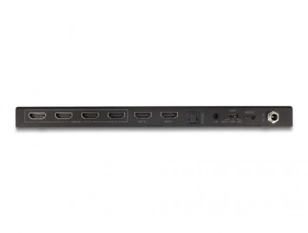 Delock - Video/audio switch - HDMI, matrix, 4K 60 Hz, with audio extractor - 4 x 2 - stasjonær, veggmonterbar