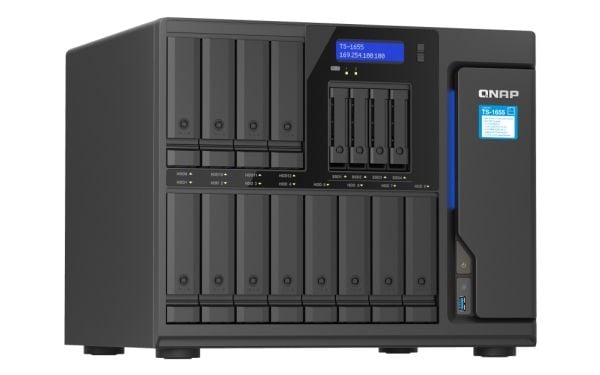QNAP TS-1655 - NAS-server - 16 brønner - SATA 6Gb/s - RAID JBOD, 0, 1, 5, 6, 10, 50, 60 - RAM 8 GB - 2.5 Gigabit Ethernet - iSCSI støtte