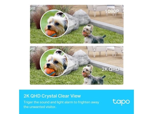 TP-Link Tapo C420S1, Overvåkningskamera, Inne & Ute, Trådløs, VGA, 25,4 / 3 mm (1 / 3"), 3,18 mm