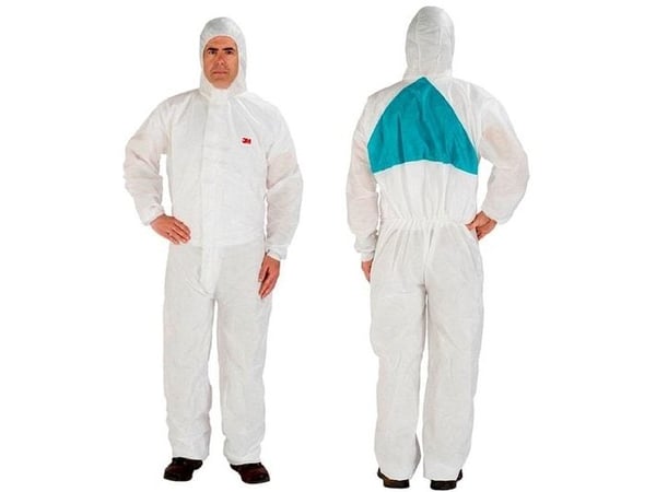 3M 4520, Grønn, Hvit, 3XL, Voksen, Unisex, Glidelås, Front
