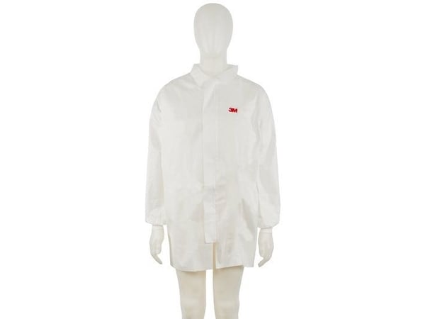 3M 4440, Vit, XXL, Vuxen, Unisex, Benlös, Dragkedja