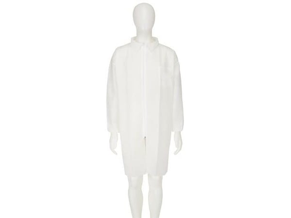 3M 4400-W, Hvit, XL, Voksen, Unisex, Uten bentildekning, Glidelås