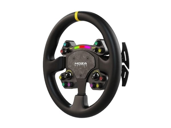 MOZA RS V2 ohjauspyörä, pyöreä - nahka (33 cm)