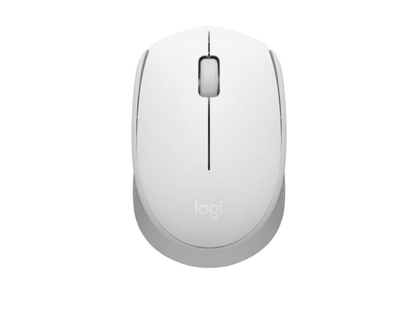 Logitech M171 - Mus - høyre- og venstrehendt - trådløs - 2,4 GHz - trådløs mottaker (USB) - Off-White