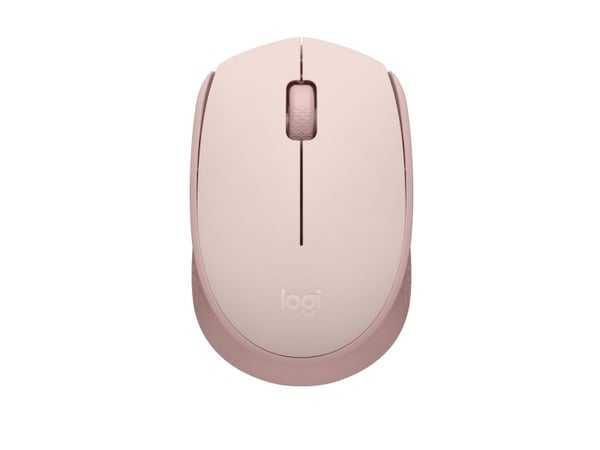 Logitech M171 - Mus - høyre- og venstrehendt - trådløs - 2,4 GHz - trådløs mottaker (USB) - Rose