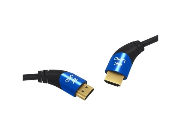 OEHLBACH D1C42531, 1,5 m, HDMI Type A (Standard), 3 x HDMI Type A (Standard), 3D, 48 Gbit/sek, Svart, Blå