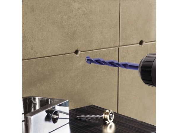 kwb 051350, Drill, Twist Betongbor, Høyrehåndsrotasjon, 5 mm, 85 mm, Keramisk, Takstein
