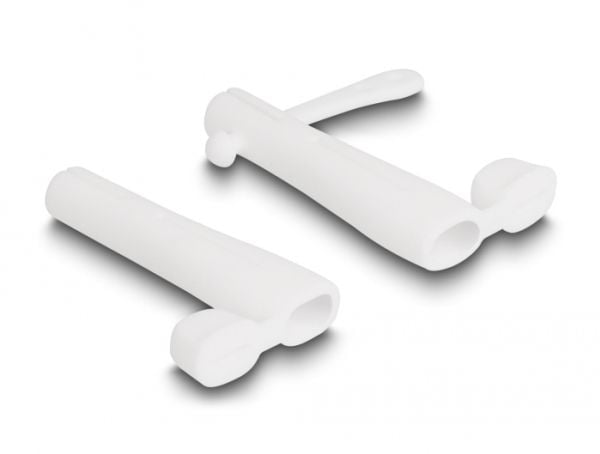 Delock - Støvdeksel for kabler - hvit (en pakke 2 deler) - for iPad/iPhone/iPod (Lightning)