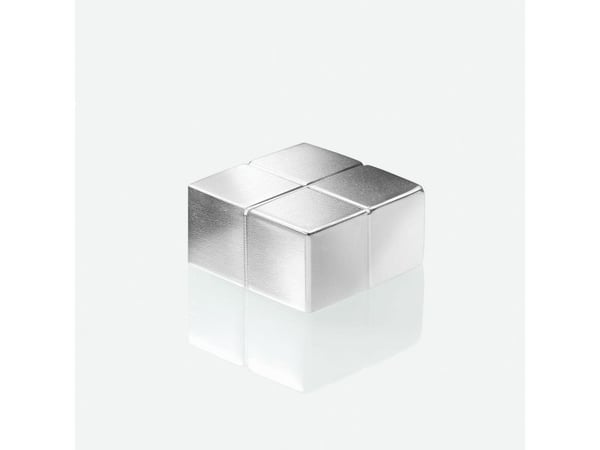 Sigel BA705, firkant, Neodym, Sølv, Gloss, 20 mm, 20 mm