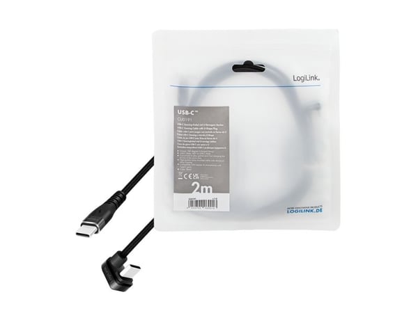 LogiLink CU0191, 2 m, USB C, USB 2.0, 480 Mbit/s, Lajittelu