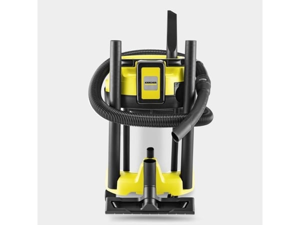 Kärcher WD 3-18 S Battery Set - Støvsuger - kanister - pose / uten pose - gul - 1 batteri, inkludert lader