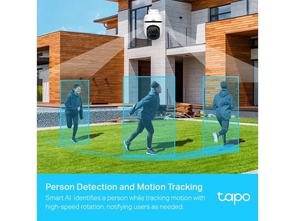 TP-Link Tapo C500, IP-sikkerhetskamera, Utendørs, Trådløs, Tak, Svart, Hvit, Kuppel