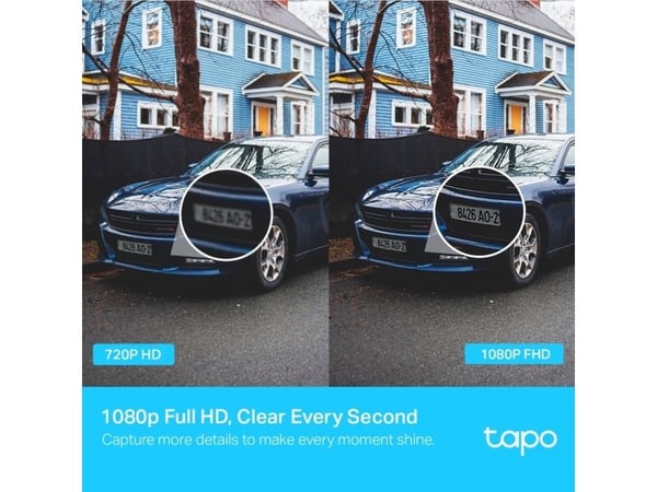 TP-Link Tapo C500, IP-sikkerhetskamera, Utendørs, Trådløs, Tak, Svart, Hvit, Kuppel