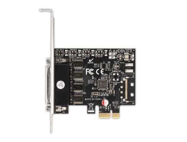 DeLOCK 66324, PCIe, RS-232, VGA, Naaras, Full-height / Low-profile, PCIe 2.0, RS-232