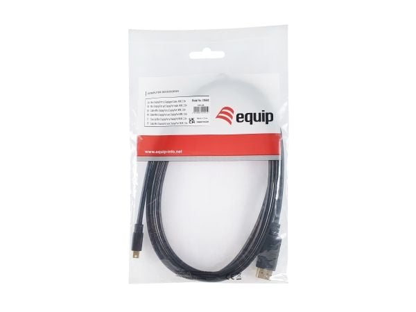 Equip 133442, 2 m, DisplayPort, Mini DisplayPort, Hankjønn, Hankjønn, 3840 x 2160 piksler