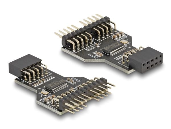 Delock - USB-adapter - 9-pins USB-header (hunn) til 9-pins USB-header (hann) - USB 2.0 - 2 A