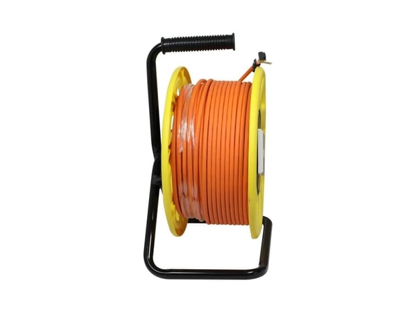Kabeltrommel CAT6A 90m CAT7A råkabel SSTPSFTP med 1x stikkontakt RJ45CAT6A LSZH Synergy 21