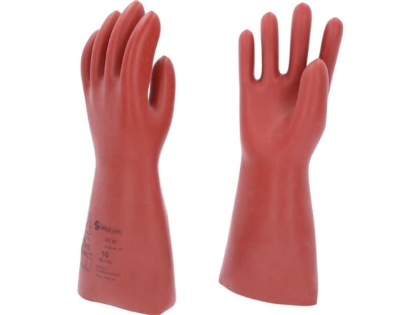 KS Tools 117.0083, Isolerende hansker, Rød, Voksen, Hankjønn, UV-resistens, Latex