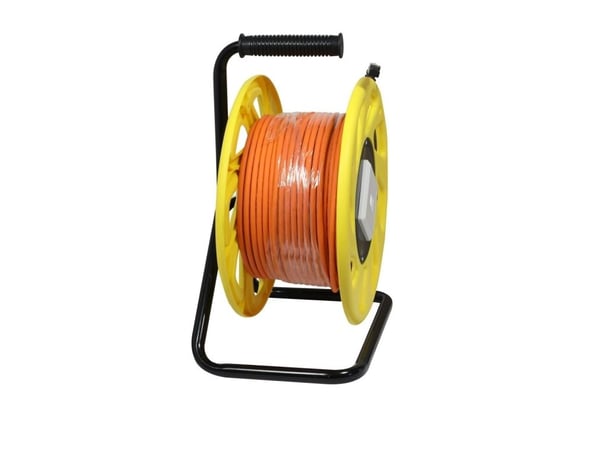 Kabeltrommel CAT6A 50m CAT7A råkabel SSTPSFTP med 1x stikkontakt RJ45CAT6A LSZH Synergy 21