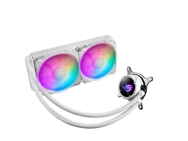 ASUS ROG STRIX LC II 240 ARGB WHITE EDITION - Væskekjølesystem for prosessor - Radiatorstørrelse: 240 mm - (for: LGA1156, LGA1155, LGA2011, LGA1150...