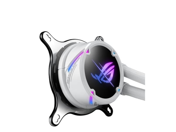 ASUS ROG STRIX LC II 240 ARGB WHITE EDITION - Væskekjølesystem for prosessor - Radiatorstørrelse: 240 mm - (for: LGA1156, LGA1155, LGA2011, LGA1150...