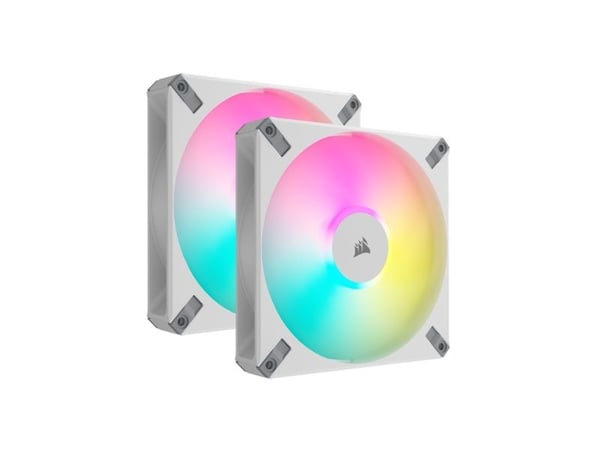 CORSAIR iCUE AF140 RGB ELITE - Kabinettvifte - 140 mm - hvit (en pakke 2)