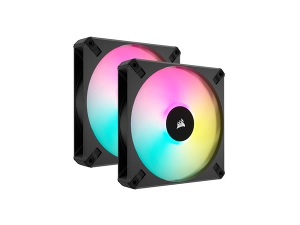 CORSAIR iCUE AF140 RGB ELITE - Kabinettvifte - høyytelses - 140 mm - svart (en pakke 2)