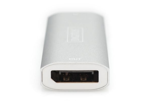 DIGITUS DP toistin jopa 30m 8K hopea