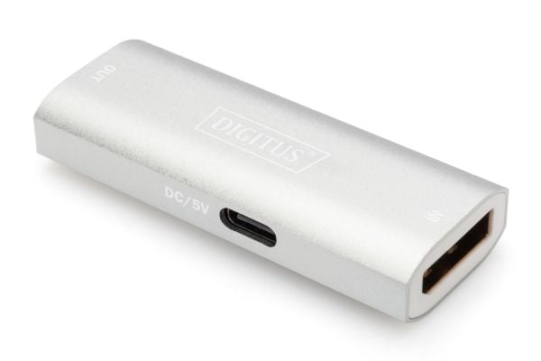 DIGITUS DP toistin jopa 30m 8K hopea