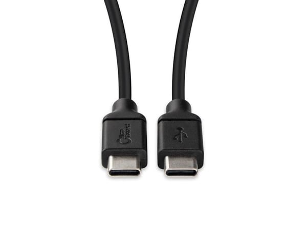 MicroConnect - USB-kabel - 24 pin USB-C (hann) til 24 pin USB-C (hann) - 20 V - 3 A - 1.5 m - svart