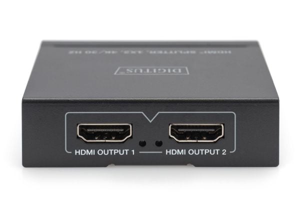 DIGITUS HDMI splitter 1x2 4K/30Hz svart