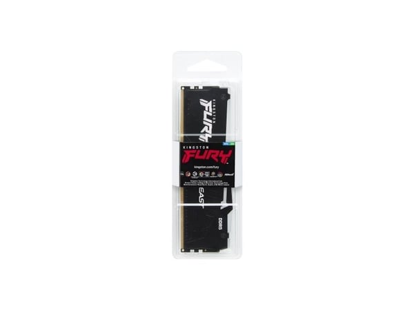Kingston FURY Beast RGB - DDR5 - modul - 8 GB - DIMM 288-pin - 5600 MT/s / PC5-44800 - CL36 - 1.25 V - ikke-bufret - on-die ECC - svart
