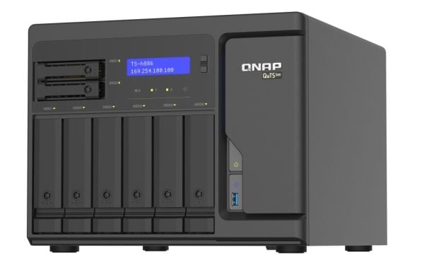 TS-H886-D1602-8G 8BAY 2.5GHZDC INT 8GB ECC 4X2.5GBE 3XUSB 3.2 I