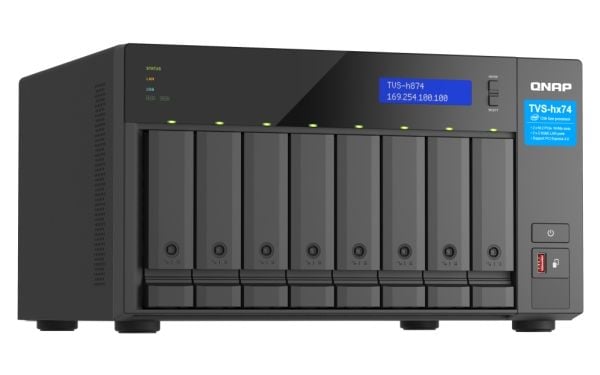 QNAP TVS-h874, NAS, Tower, Intel® Core™ i7, Musta
