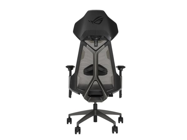 ASUS ROG Destrier Ergo - Spillestol - armlener - T-formet - tipping - roterende - aluminiumslegering - svart