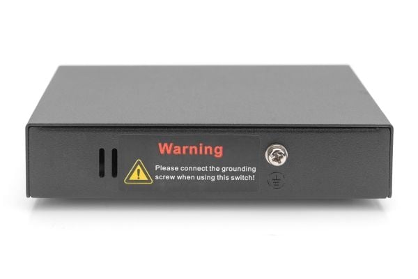DIGITUS - Switch - 4 x 10/100/1000 (4PPoE) + 1 x 10/100/1000 (PoE+ inngang) - stasjonær - 4PPoE / PoE+ / PoE (60 W)