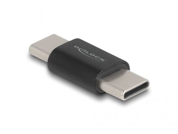 Delock - Hann-hunnveksler - USB-C (hann) til USB-C (hann) - 20 V - 3 A - svart