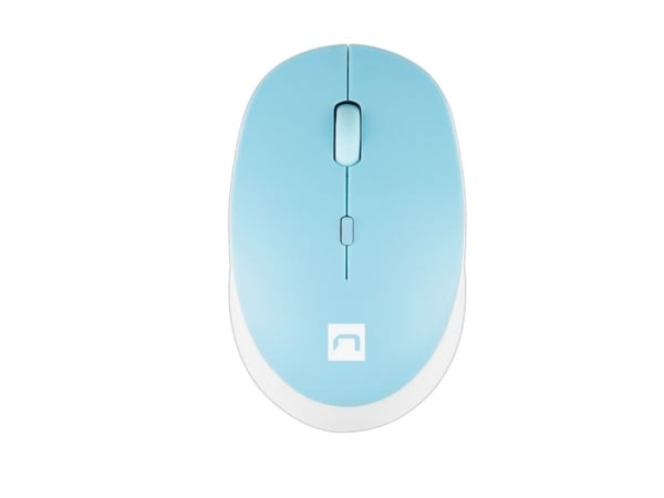 NATEC Harrier 2, Høyre hendt, Optisk, Bluetooth, 1600 DPI, Blå, Hvit