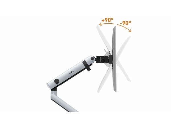 DURABLE SELECT PLUS - Monteringssett (leddarm, klemme, boltefeste) - for LCD-skjerm - plastikk, aluminium, stål - sølv - skjermstørrelse: 17"-32" -...