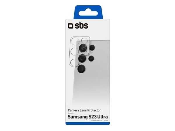 SBS TECAMGLSAS23U, Linsebeskytter, Gjennomsiktig, Silikon, Herdet glass, Samsung, Galaxy S23 Ultra, 17,3 cm (6.8")