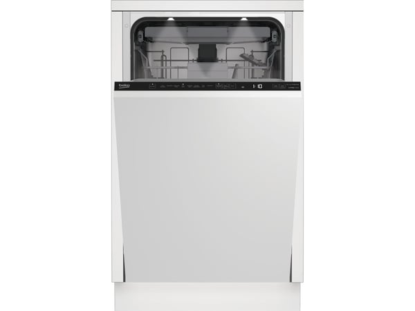 Beko BDIS38040Q, Fullstendig innebygget, Slimline (45 cm), Berøringskontroll, LCD, 1,3 m, 1,6 cm